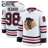 Lapsille NHL Chicago Blackhawks Pelipaita Fanatics Premium Connor Bedard 2024-25 vieras Valkoinen